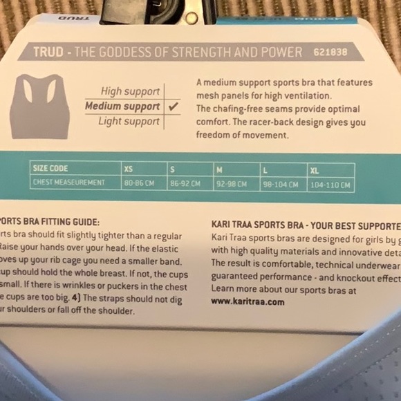 Kari Traa TRUD Sports Bra - Cloud (Lt blue) - Picture 9 of 14